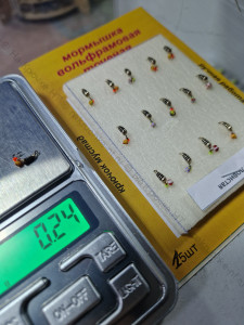 Мормышка вольф.точеная Уловистая Риски D-2,5мм/вес- 0,24гр серебро/черная полоса