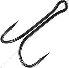 Крючок KOI "SHORT DOUBLE HOOK", размер 8 (INT), цвет BN, двойник (10 шт.)/20/