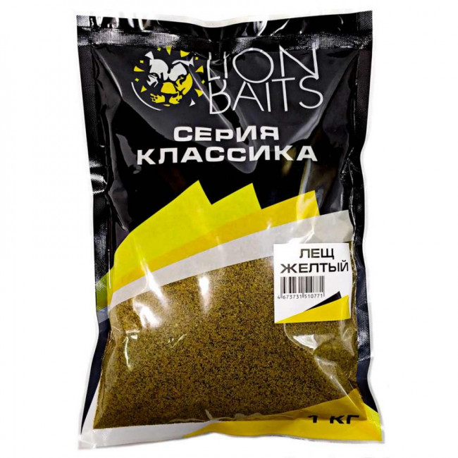 Lion Baits Прикормка Классика Лещ желтый 1кг 1