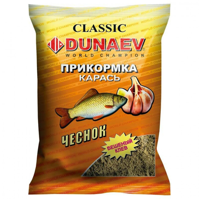 Прикормка DUNAEV КЛАССИКА 0,9кг Карась Чеснок 1