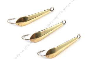 Блесна вертикальная "Яман" Клопик ,размер 25 мм, вес 1,7 г, цвет латунь