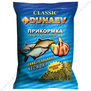 Прикормка "DUNAEV КЛАССИКА" 0,9кг Универсальная Чеснок