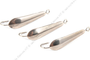 Блесна вертикальная "Яман" Клопик ,размер 25 мм, вес 1,7 г, цвет никель