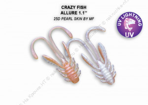 ALLURE 1,1"  46-27-25d-6 Силиконовые приманки Crazy Fish