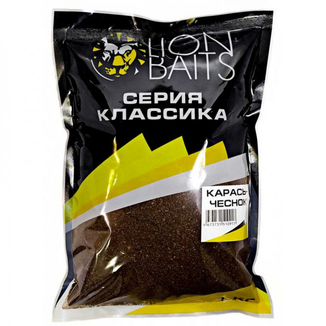 Lion Baits Прикормка Классика Карась чеснок 1кг 1