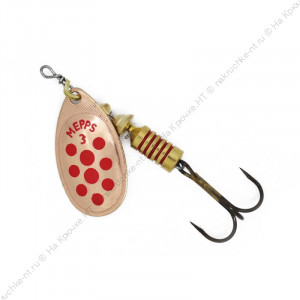 MEPPS Блесна Aglia Decoree Points Rouges №3 6,5г CU/красные точки