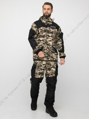 Костюм демисезонный Горка-3 Сombo ткань Смесовая Рип-Стоп/Cat's Eye цвет B-003/черный (Размер: 60-62