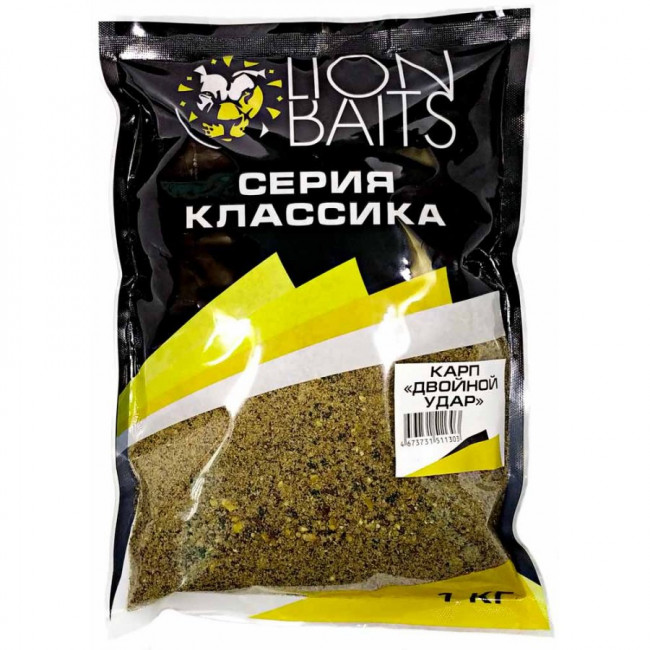 Lion Baits Прикормка Классика Карп Двойной удар 1кг 1