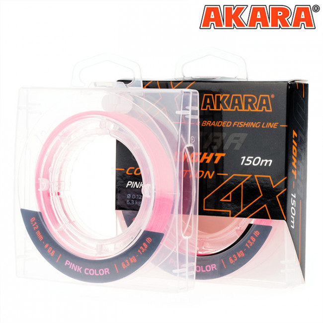 Шнур Akara Ultra Light Competition Pink 150 м 0,06 1