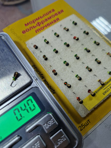 Мормышка вольф.точеная Капля Комби Спил D-3,0мм/вес- 0,40гр черный/латунь